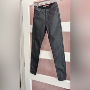 Stylish Gunmetal coated jeans